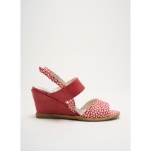 DE CI DE LA - Sandales/Nu pieds rouge en cuir - Femme - Taille 39 - Modz