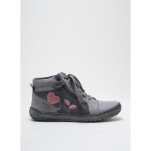 GEOX - Baskets gris en cuir - Fille - Taille 33 - Modz