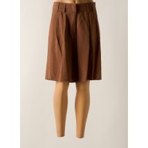 B.YU - Bermuda marron en viscose - Femme - Taille 40 - Modz