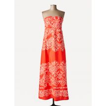 GAUDI - Robe longue orange en viscose - Femme - Taille 38 - Modz