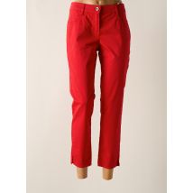 ATELIER GARDEUR - Pantalon 7/8 rouge en coton - Femme - Taille 42 - Modz