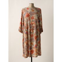 CISO - Robe mi-longue orange en viscose - Femme - Taille 50 - Modz