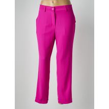 TINTA - Pantalon droit rose en polyester - Femme - Taille 40 - Modz