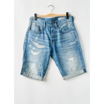 G STAR - Bermuda bleu en coton - Homme - Taille W28 - Modz