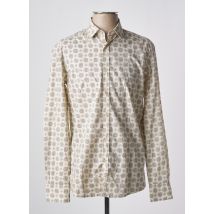 GAUDI - Chemise manches longues beige en coton - Homme - Taille M - Modz