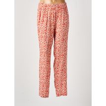 PAZ TORRAS - Pantalon droit orange en viscose - Femme - Taille 48 - Modz