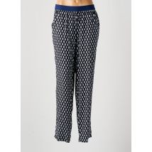 CONCEPT K - Pantalon droit bleu en viscose - Femme - Taille 50 - Modz