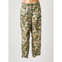 MALOKA - Pantalon droit vert en polyester - Femme - Taille 48 - Modz