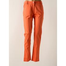 AGATHE & LOUISE - Pantalon slim orange en coton - Femme - Taille 40 - Modz