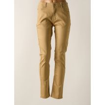 GRIFFON - Pantalon slim beige en coton - Femme - Taille 52 - Modz