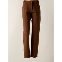 PAZ TORRAS - Pantalon droit marron en viscose - Femme - Taille 48 - Modz