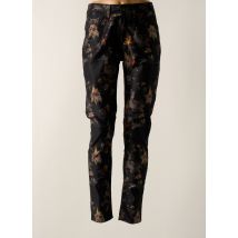 GRIFFON - Pantalon slim noir en coton - Femme - Taille 38 - Modz