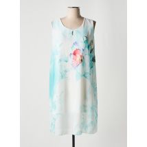 COULEURS DU TEMPS - Robe mi-longue bleu en polyester - Femme - Taille 36 - Modz