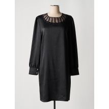 HALOGENE - Robe mi-longue noir en polyester - Femme - Taille 44 - Modz