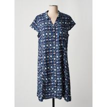 PLURIELLES - Robe mi-longue bleu en viscose - Femme - Taille 42 - Modz
