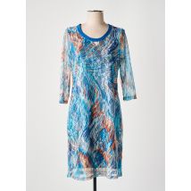 GUY DUBOUIS - Robe mi-longue bleu en polyester - Femme - Taille 50 - Modz