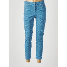 GUY DUBOUIS - Pantalon 7/8 bleu en viscose - Femme - Taille 40 - Modz