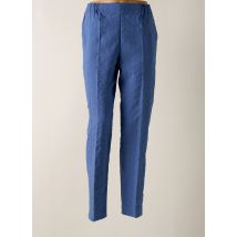 GEVANA - Pantalon droit bleu en polyester - Femme - Taille 38 - Modz