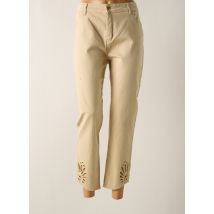 LOLITAS&L - Pantalon 7/8 beige en coton - Femme - Taille 44 - Modz