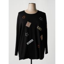 SEE YOU - Tunique manches longues noir en viscose - Femme - Taille 50 - Modz