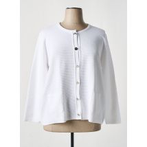 GRIFFON - Gilet manches longues blanc en acrylique - Femme - Taille 54 - Modz