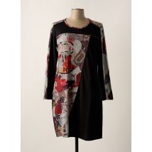 KALISSON - Robe mi-longue noir en polyester - Femme - Taille 42 - Modz