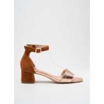 FUGITIVE BY FRANCESCO ROSSI - Sandales/Nu pieds marron en textile - Femme - Taille 37 - Modz