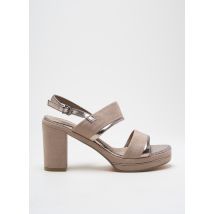 MARCO TOZZI - Sandales/Nu pieds beige en textile - Femme - Taille 36 - Modz