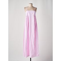 LUMINA - Robe longue rose en coton - Femme - Taille 38 - Modz