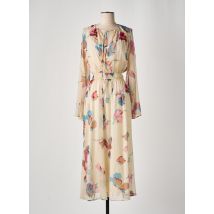 ANGELA DAVIS - Robe longue beige en polyester - Femme - Taille 40 - Modz