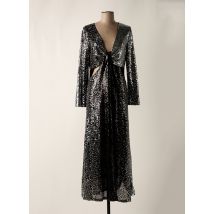 LUMINA - Robe longue argent en polyester - Femme - Taille 38 - Modz