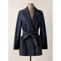 DIANA GALLESI - Manteau court bleu en coton - Femme - Taille 40 - Modz