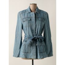 ANGELA DAVIS - Veste casual bleu en lyocell - Femme - Taille 40 - Modz