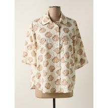 LUMINA - Chemisier beige en coton - Femme - Taille 36 - Modz
