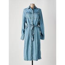ANGELA DAVIS - Robe mi-longue bleu en lyocell - Femme - Taille 40 - Modz