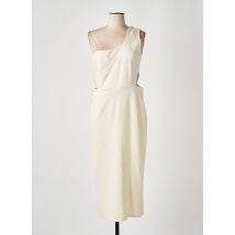 ANGELA DAVIS - Robe longue beige en viscose - Femme - Taille 40 - Modz