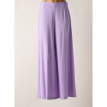 CARLA MONTANARINI - Pantalon large violet en polyester - Femme - Taille 38 - Modz