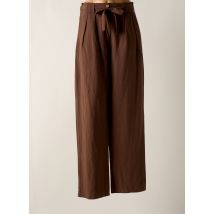 ALTAMIRA - Pantalon droit marron en viscose - Femme - Taille 36 - Modz