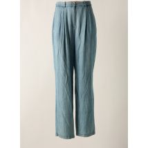 ANGELA DAVIS - Pantalon droit bleu en lyocell - Femme - Taille 36 - Modz