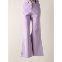 LUMINA - Pantalon flare violet en coton - Femme - Taille 36 - Modz