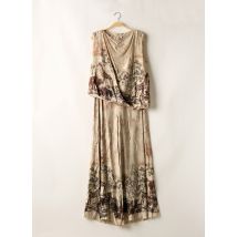 ANGELA DAVIS - Ensemble pantalon beige en viscose - Femme - Taille 36 - Modz