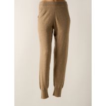 CHARMING SMILE - Jogging marron en cachemire - Femme - Taille 34 - Modz