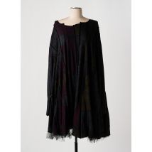 BLACK LABEL - Robe mi-longue noir en coton - Femme - Taille TU - Modz
