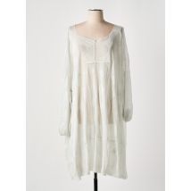 BLACK LABEL - Robe mi-longue gris en coton - Femme - Taille 40 - Modz