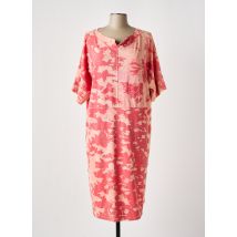 ISCHIKO - Robe mi-longue rose en coton - Femme - Taille 46 - Modz