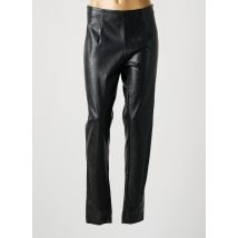 BLACK LABEL - Pantalon slim noir en polyurethane - Femme - Taille 46 - Modz