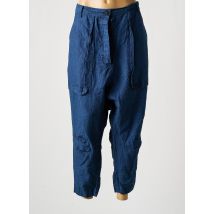 BLACK LABEL - Sarouel bleu en lin - Femme - Taille 44 - Modz