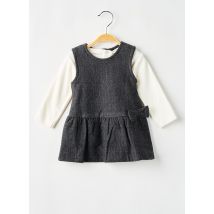BABY BOL - Ensemble robe gris en coton - Fille - Taille TU - Modz