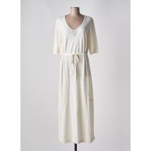 C'EST BEAU LA VIE - Robe longue beige en coton - Femme - Taille 40 - Modz