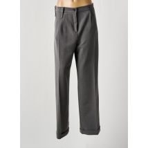 ANNAHPA - Pantalon droit gris en polyurethane - Femme - Taille 40 - Modz